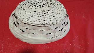 Cesto mimbre blanco Navidad 🎄.