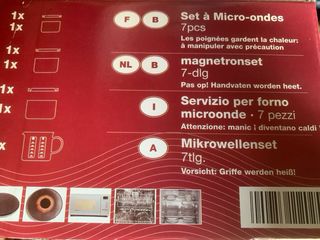 Servizio per forno microonde