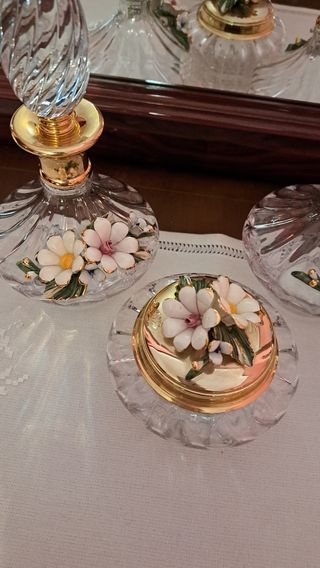 Juego tocador cristal