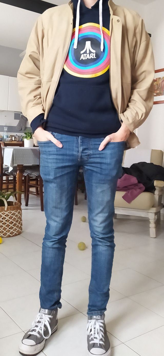 Giubbino UOMO Exclusiv Taglia 52 Vera Pelle Ottimo