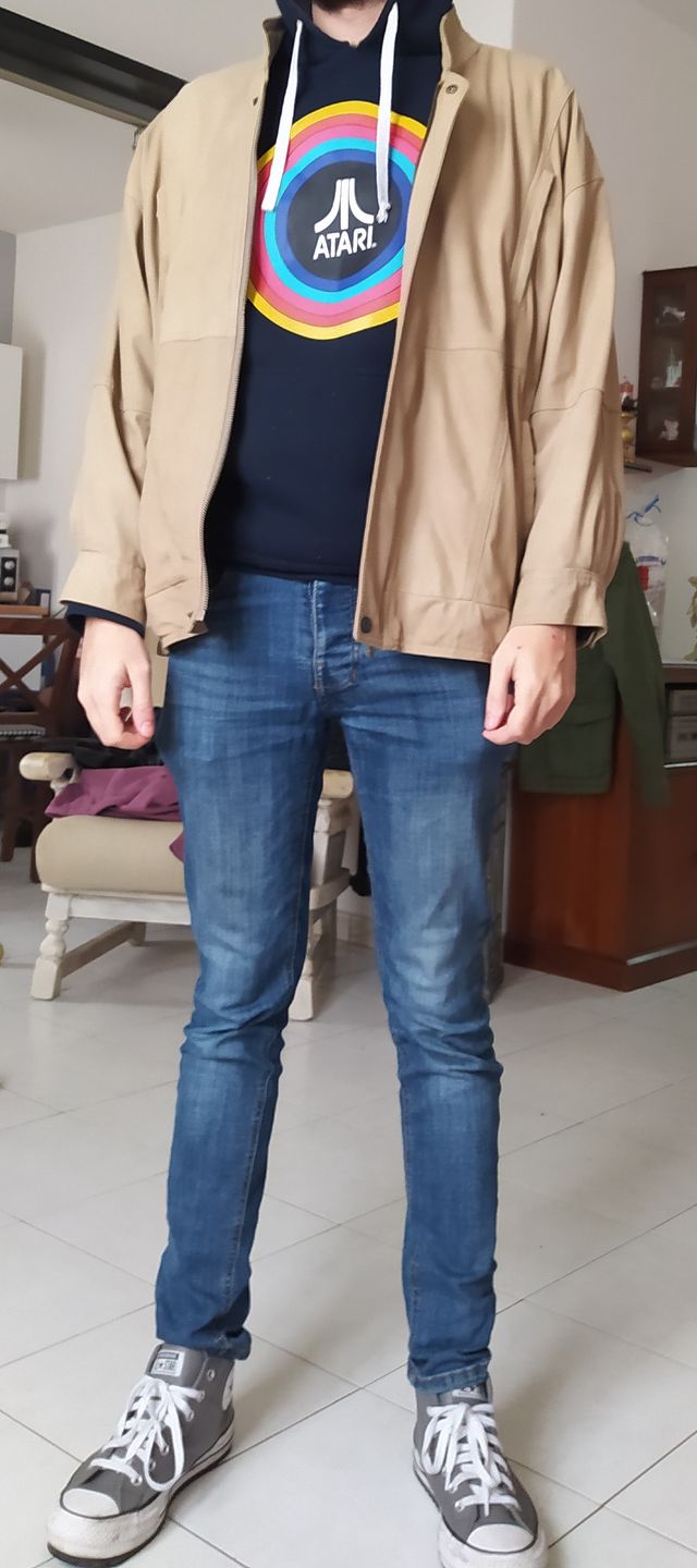 Giubbino UOMO Exclusiv Taglia 52 Vera Pelle Ottimo