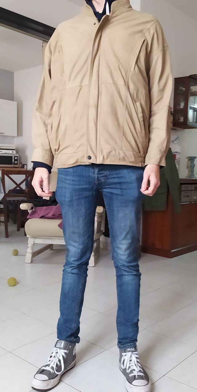 Giubbino UOMO Exclusiv Taglia 52 Vera Pelle Ottimo