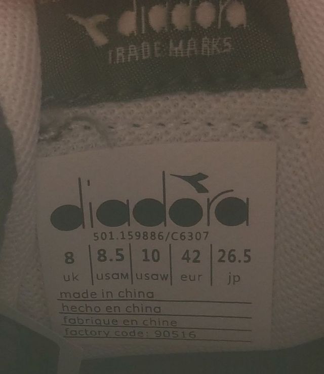 Zapatillas Diadora Camaro verdes talla 42