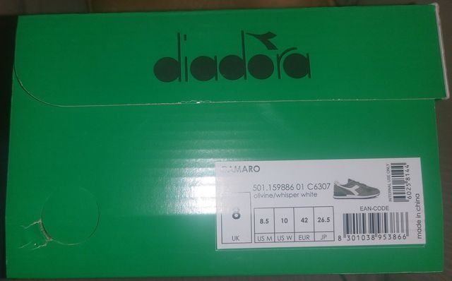 Zapatillas Diadora Camaro verdes talla 42