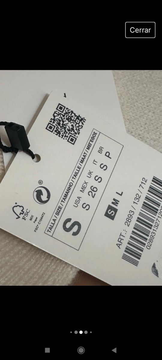 Vestido 100% lana zara