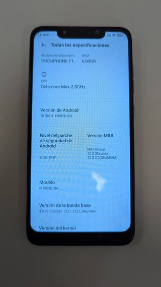 Móvil Pocophone F1 batería nueva