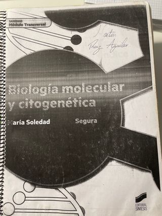 Libro Biología molecular y citogenética SINTESIS