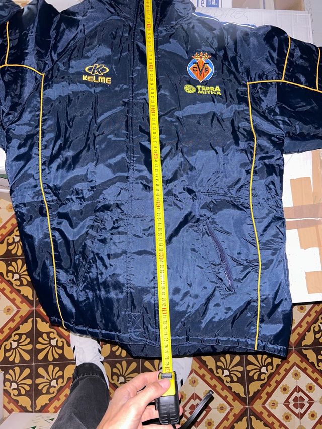 Abrigo de plumas Azul Kelme Villarreal CF 2002/03