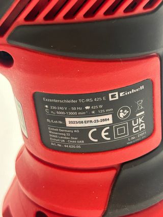 Lijadora excéntrica TCRS 425 E. Sin plato de lija