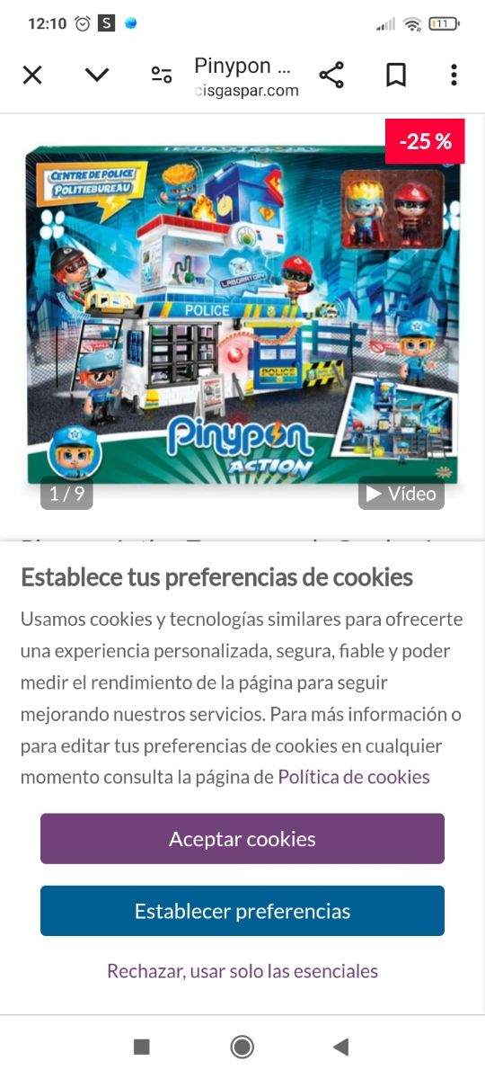 Lote de policías pinipon