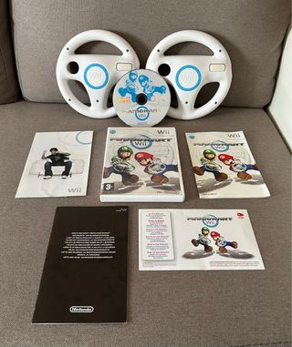 mario kart + 2 volanti wii