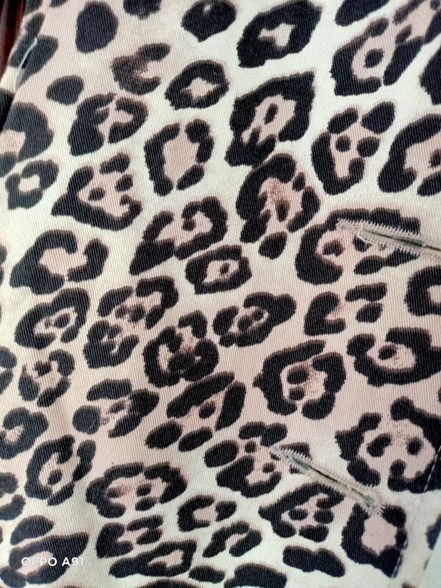 Abrigo leopardo naf naf talla 34 