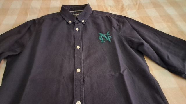 Camisa niño azul marino. T.12
