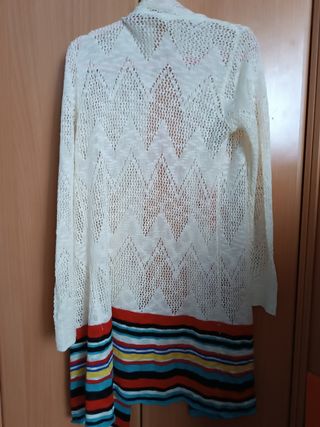 Chaqueta larga desigual