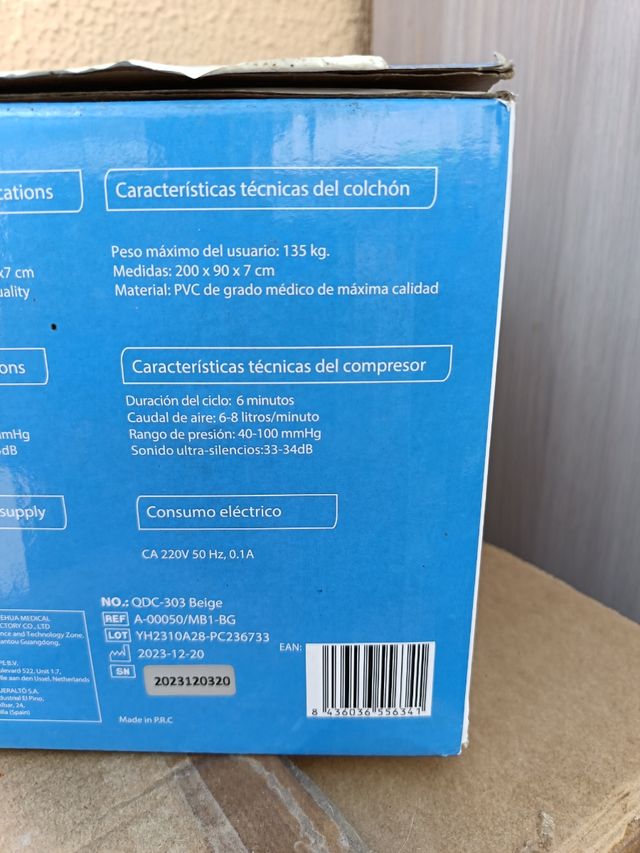 COLCHÓN ANTIESCARASS