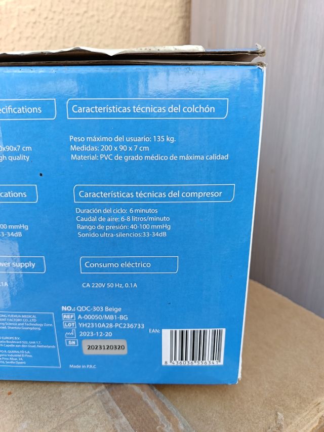 COLCHÓN ANTIESCARASS