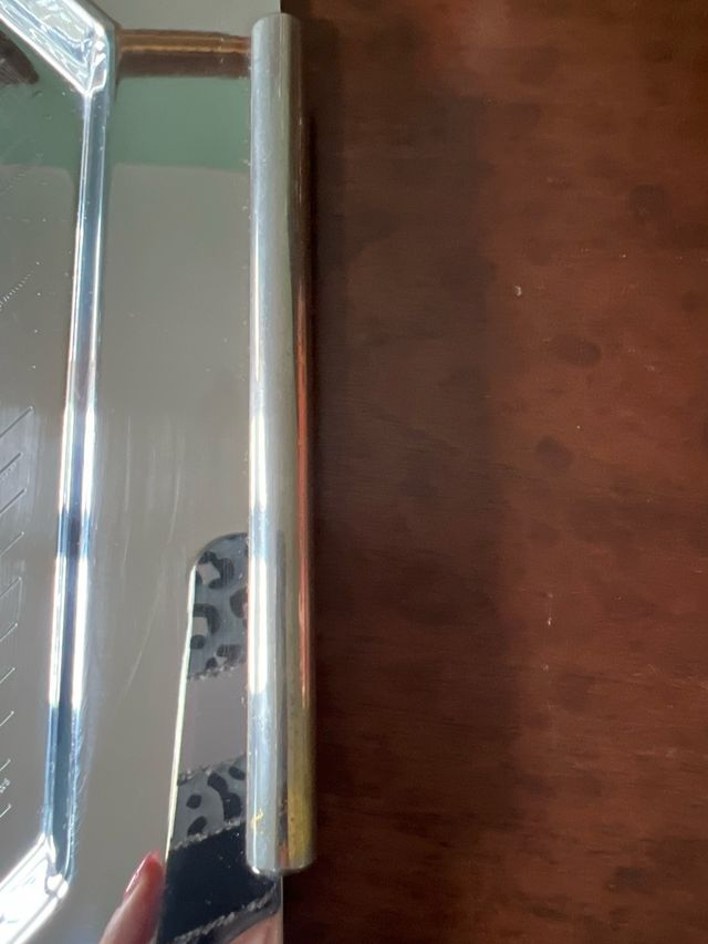 Vassoio in acciaio vintage