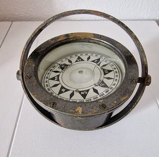 BRUJULA NAVAL ANTIGUA M.SALMIERI