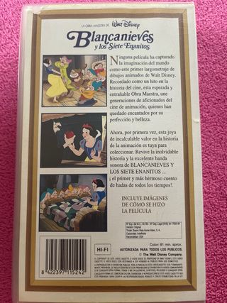 LOTE PELICULAS DISNEY VHS
