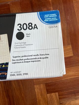 Cartucho negro 308A hp laserjet