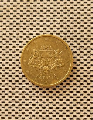 🇱🇻 Moneda 50 céntimos Letonia