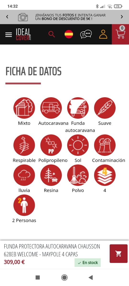 Funda protectora autocaravana