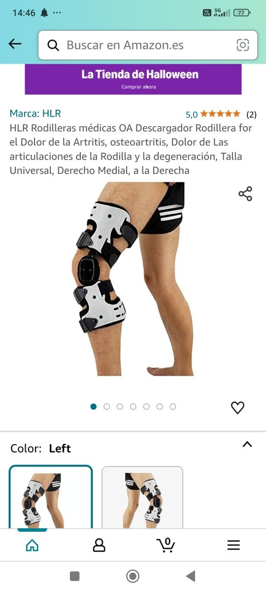 Rodillera ortopédica talla universal