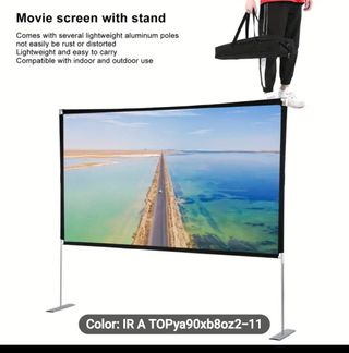 Proyector + Pantalla móvil