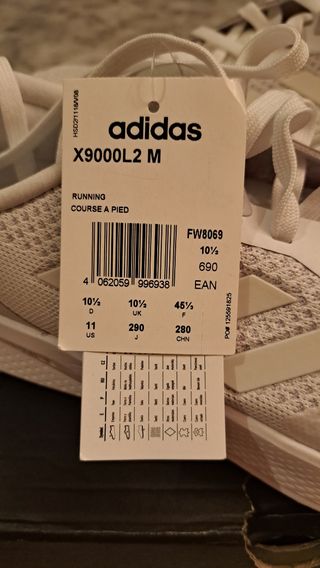 Adidas X9000L2 talla 45⅓ a estrenar con factura 
