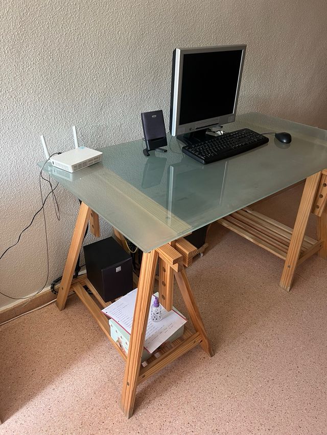 Superficie de cristal para mesa