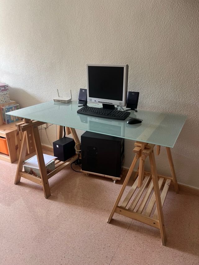 Superficie de cristal para mesa