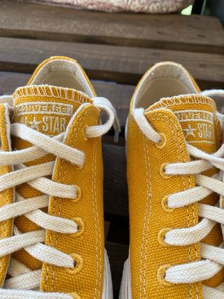 Converse plataforma mostaza