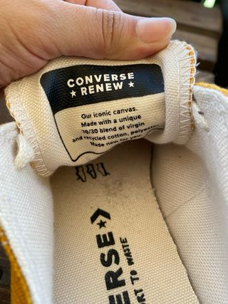 Converse plataforma mostaza