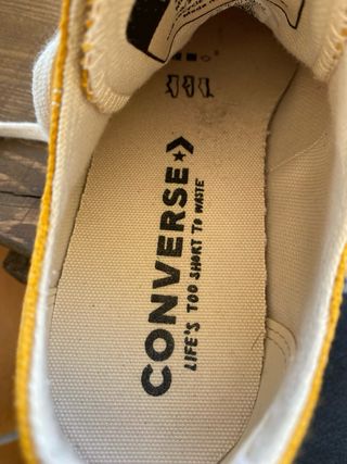 Converse plataforma mostaza