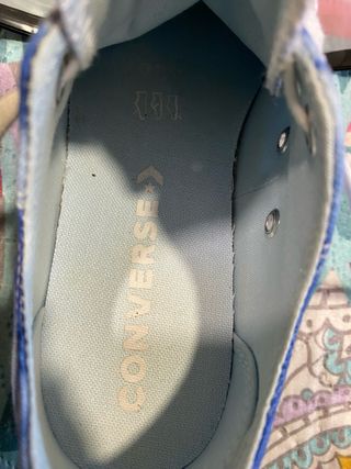 Converse plataforma azules