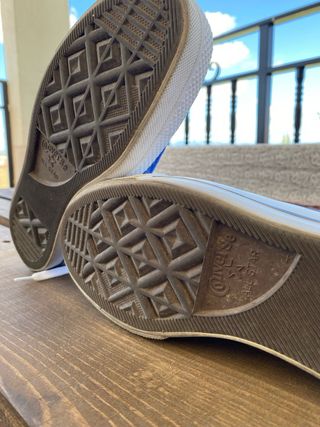 Converse plataforma azules