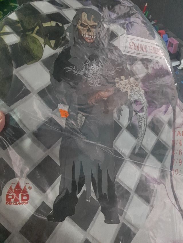 Disfraz de hallowen segador tenebroso