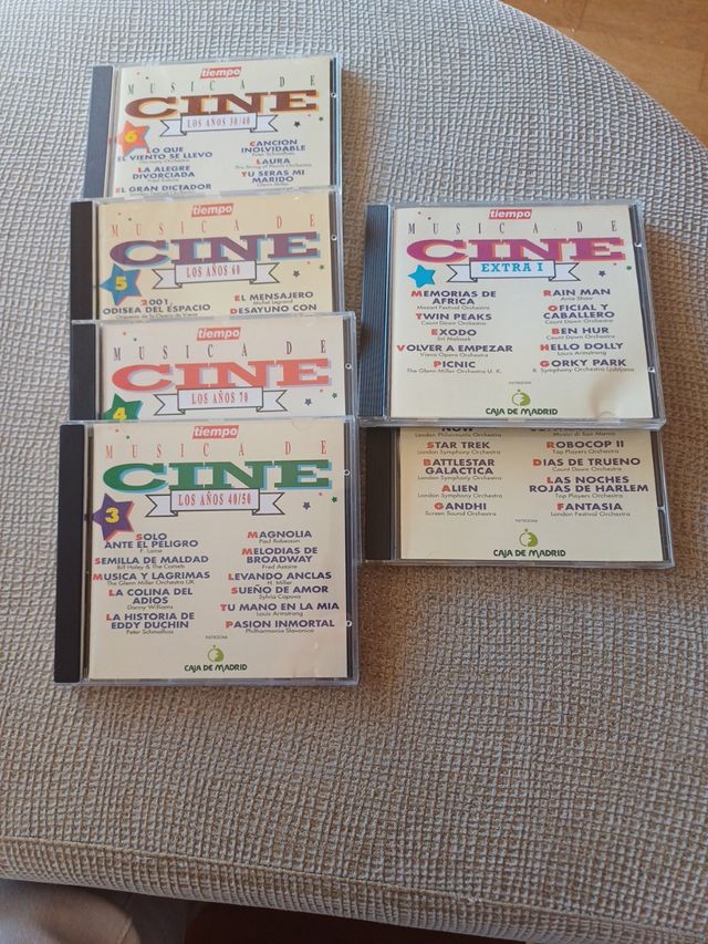 Lote de 6 cds Música de cine