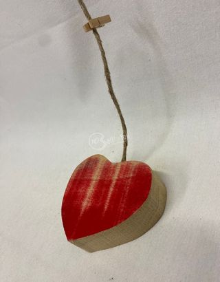 Cuori da parete porta memo foto biglietti in legno