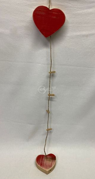 Cuori da parete porta memo foto biglietti in legno