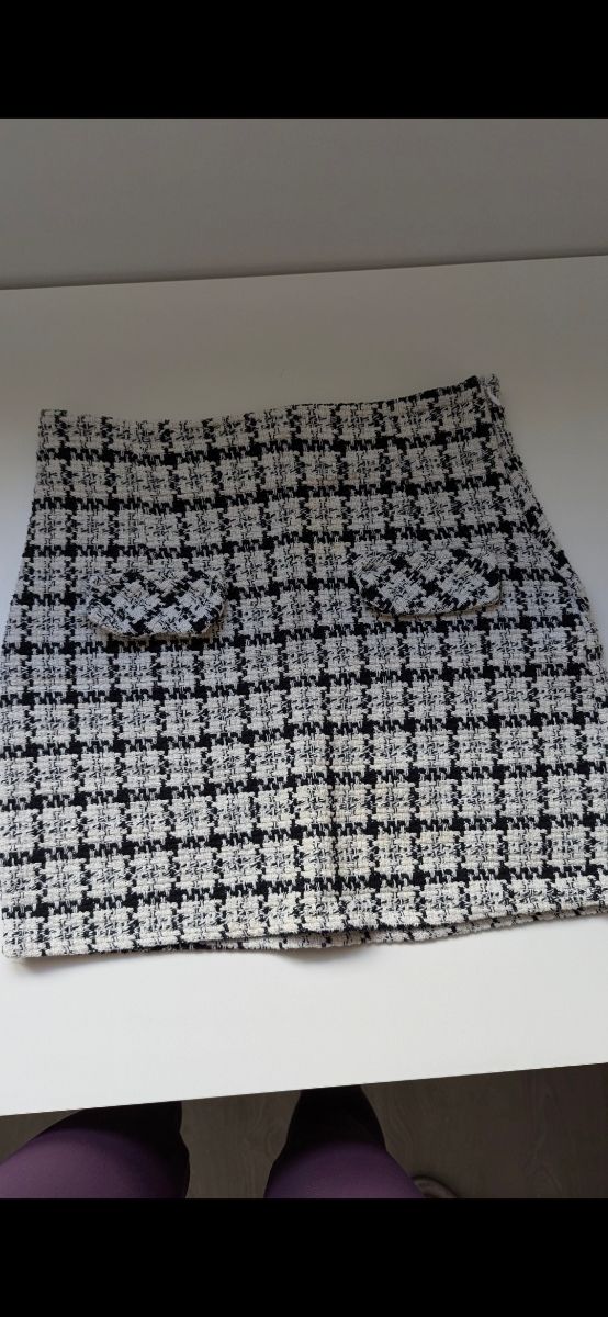 Mini falda cuadros