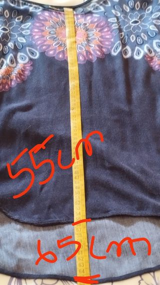 Camiseta desigual,talla más grande 
