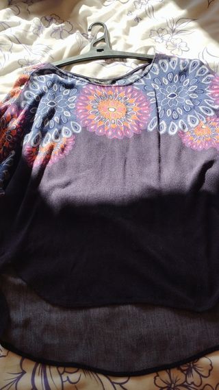 Camiseta desigual,talla más grande 