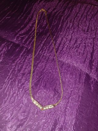 Gargantilla chapado oro vintage