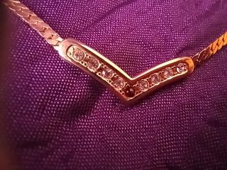 Gargantilla chapado oro vintage