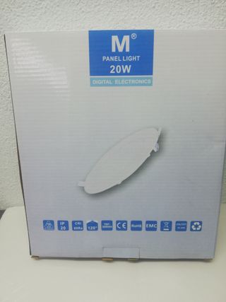 2 PANELES LED REDONDOS 20W 4500K