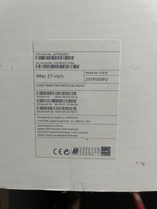 iMac 27 - inch 1TB 5K - i5