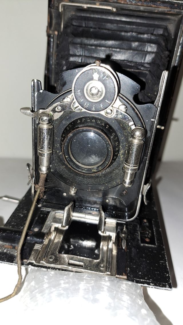 fotocamera soffietto vintage