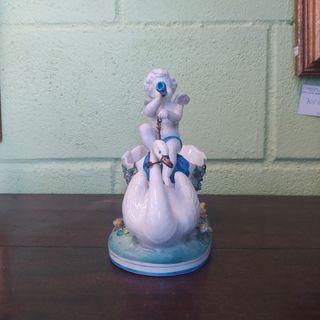 ANTIGUA FIGURA DE PORCELANA DE QUERUBÍN