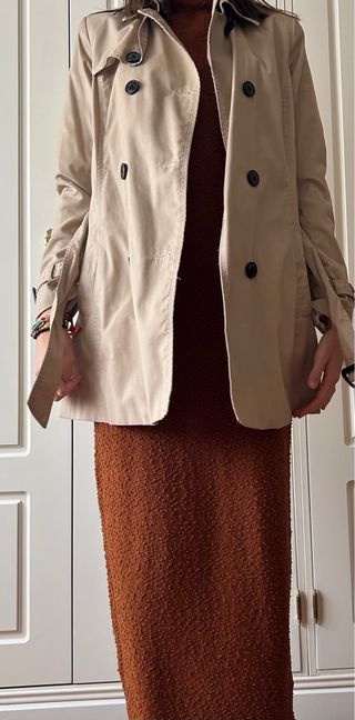 Gabardina/Trench con cinturon